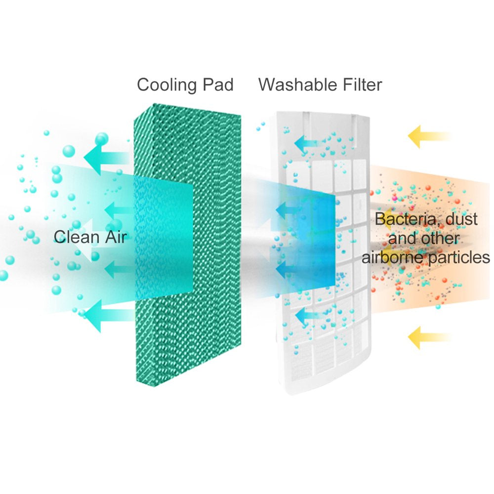 Costway Evaporative Portable Cooler Fan Anion Humidify W/ Remote Control