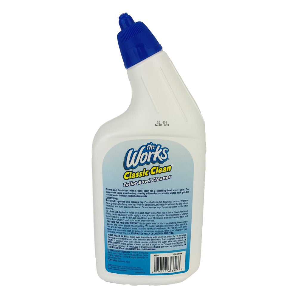 The Works Basic Deodorizing Toilet Bowl Cleaner, 24 Fl. Oz.