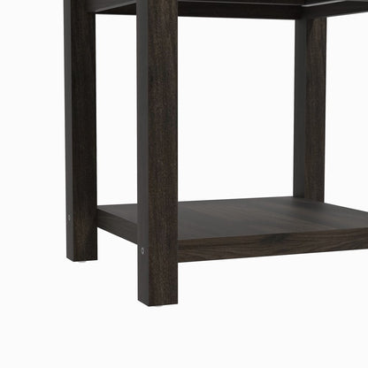 Hillsdale Lancaster Farmhouse 1 Drawer Nightstand, Set of 2, Dark Espresso