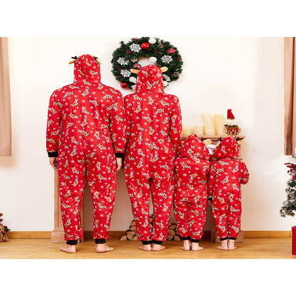 PatPat Reindeer Christmas Family Matching Pajama for Family,Size Baby-Kids-Adult ,Onesie,Unisex