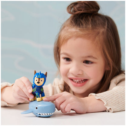 PAW Patrol, Aqua Pups Chase and Shark Action Figures for Kids Ages 3 and up