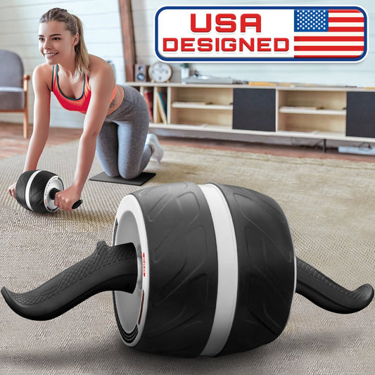 Ab Roller Wheel w/ Knee Pad, Abs & Core Exercise Equipment by Mata1-USA