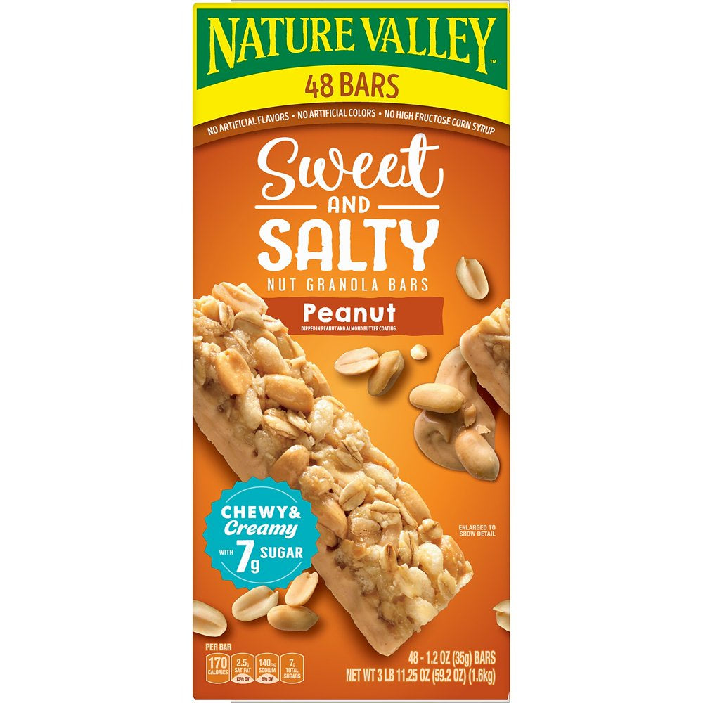 Nature Valley Sweet and Salty Granola Bars, Peanut, 30 ct