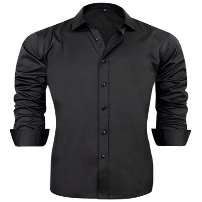  Men's Casual Long Sleeve Cotton Stretch Big & Tall Shirts Wrinkle-Free