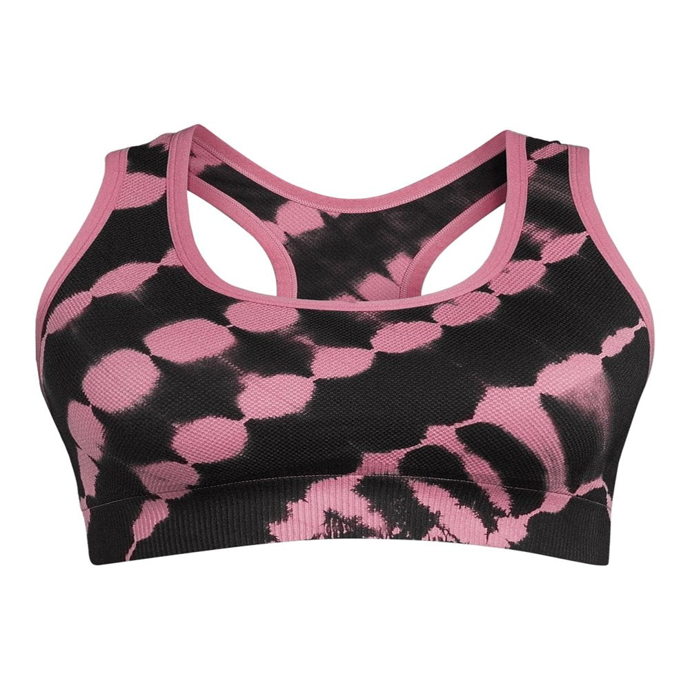 Women’S plus Size Seamless Printed Sports Bra