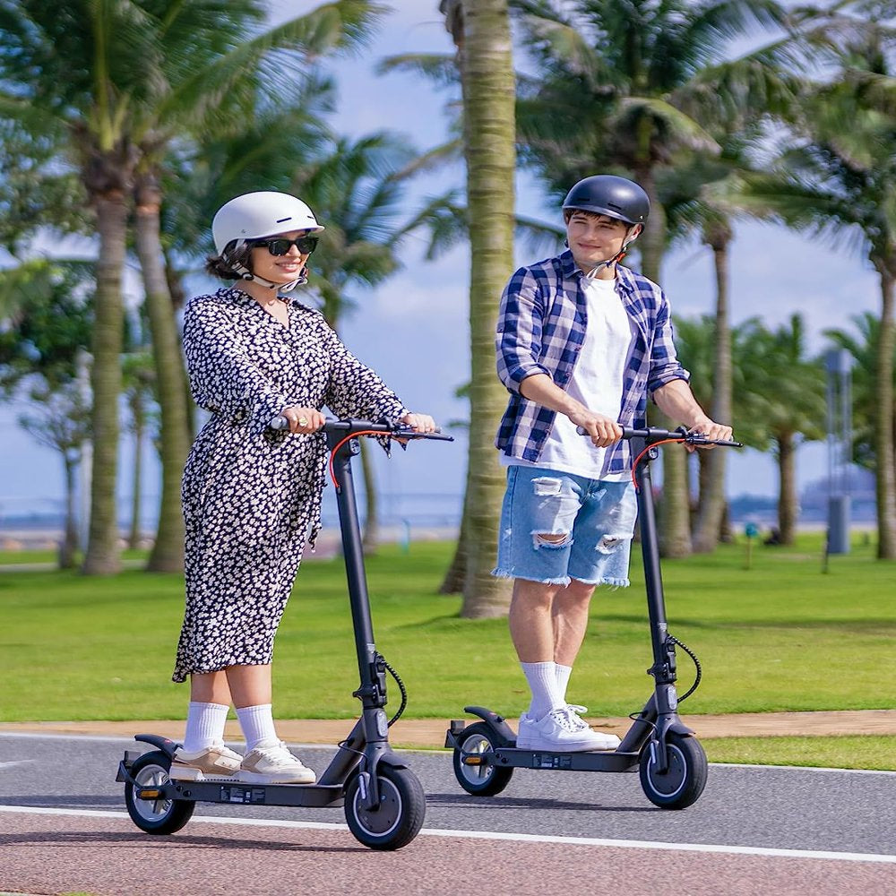 5TH WHEEL V30Pro Electric Scooter with Turn Signals, 10" Solid Tires, 19.9 Miles Range & 18 mph, 350W Motor, Foldable Electric Scooter for Adults