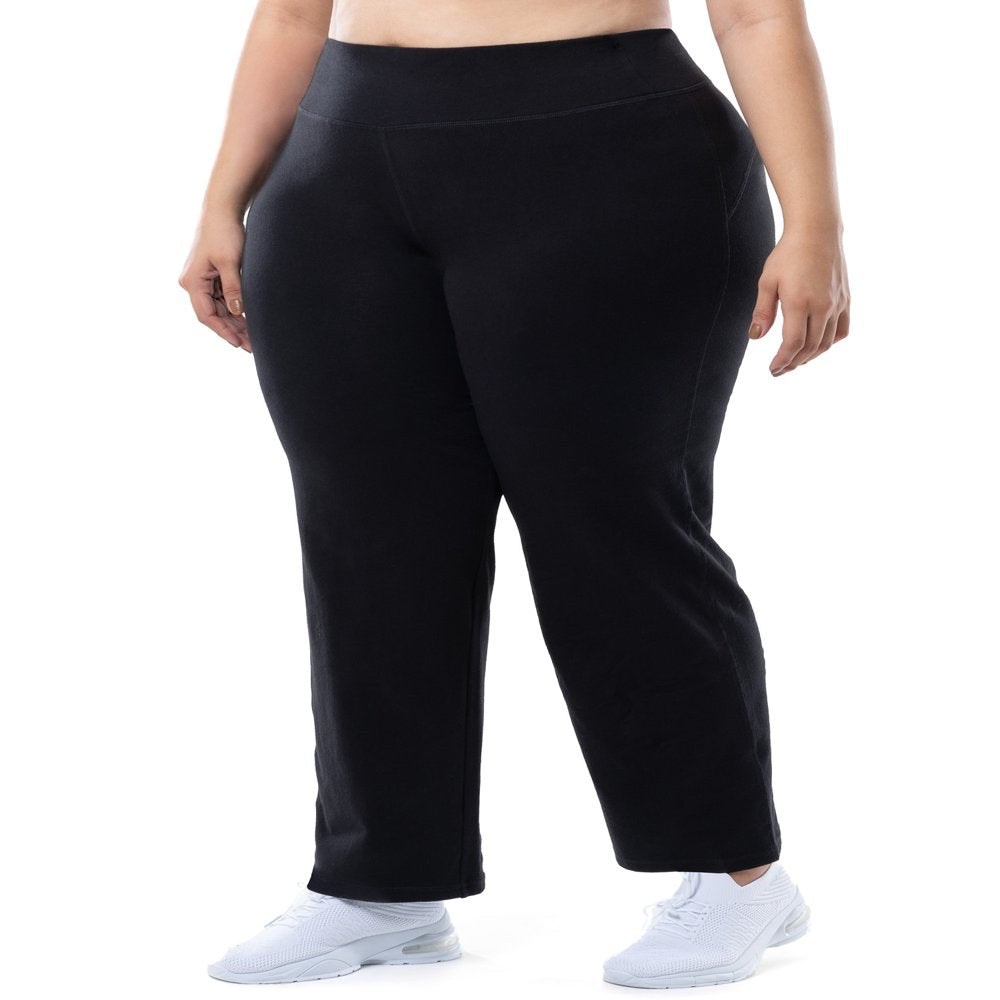  Women'S plus Size Core Active Relaxed Fit Pants, 2-Pack