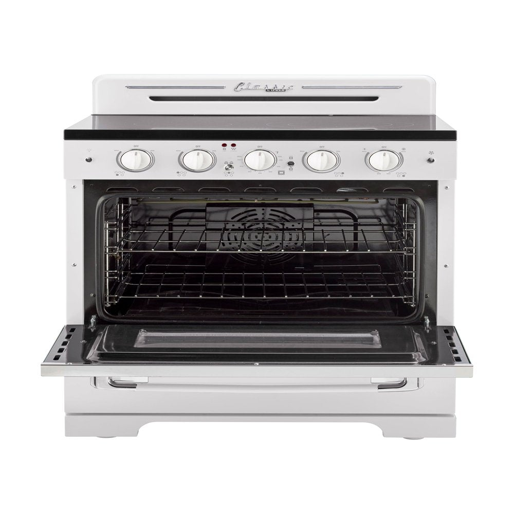 Unique Classic Retro 30" 3.9 cu/ft Freestanding 5-Element Electric Range with Convection Oven