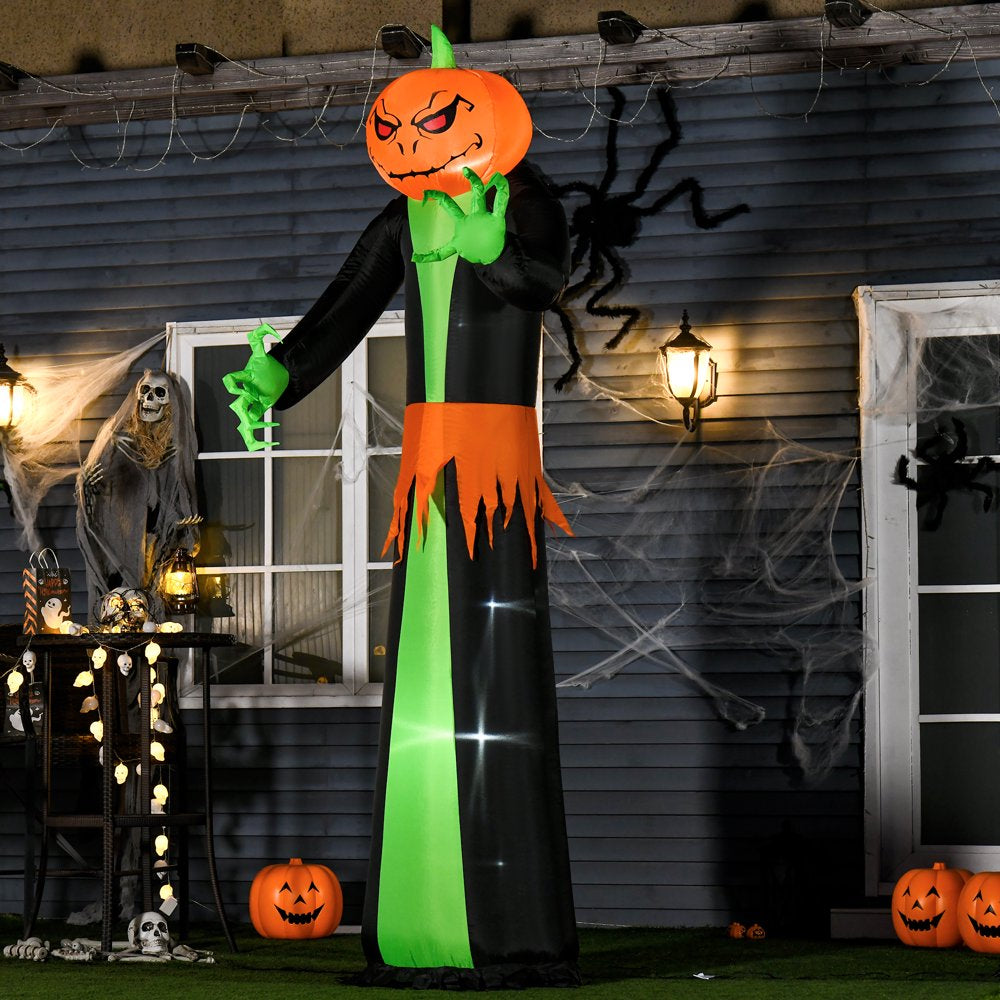 9 ft Inflatable Halloween Pumpkin Outdoor LED Lighted Party Decorations