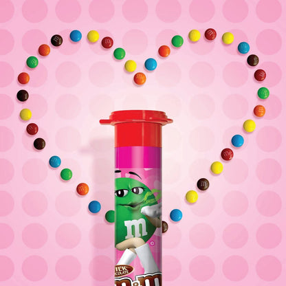 M&M's Minis Valentines Day Milk Chocolate Candy, Mega Tube - 1.77 oz