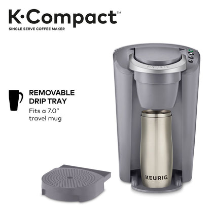 Keurig K-Compact Single-Serve K-Cup Pod Coffee Maker, Moonlight Grey