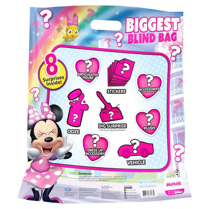 Disney Junior Minnie Mouse Biggest Blind Bag, 8 Surprises Inside, Kids Toys for Ages 3 up