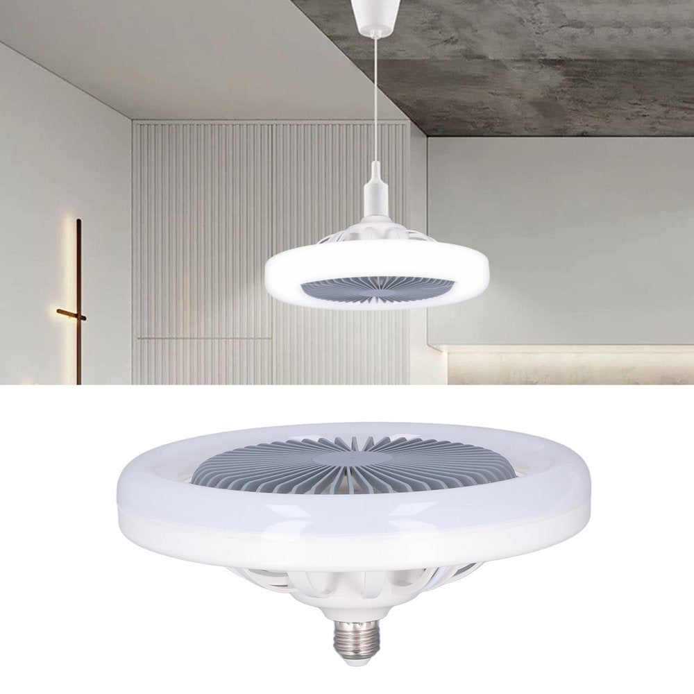 TOPINCN Ceiling Fan Light Small E27 30W Silent Adjustable LED Fan Lamp for Kids Room Bedroom 85‑265V,Chandelier Fan