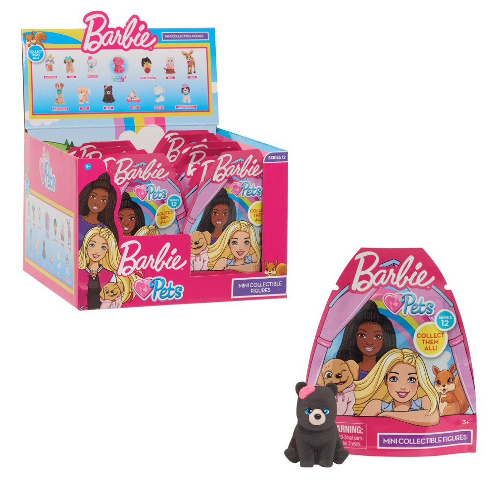 Barbie Pets Mini Collectible Figures Blind Bag, Kids Toys for Ages 3 Up, Gifts and Presents, Walmart Exclusive