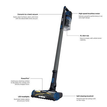 Shark Pet Pro Cordless Stick Vacuum Cleaner, Blue, WZ250