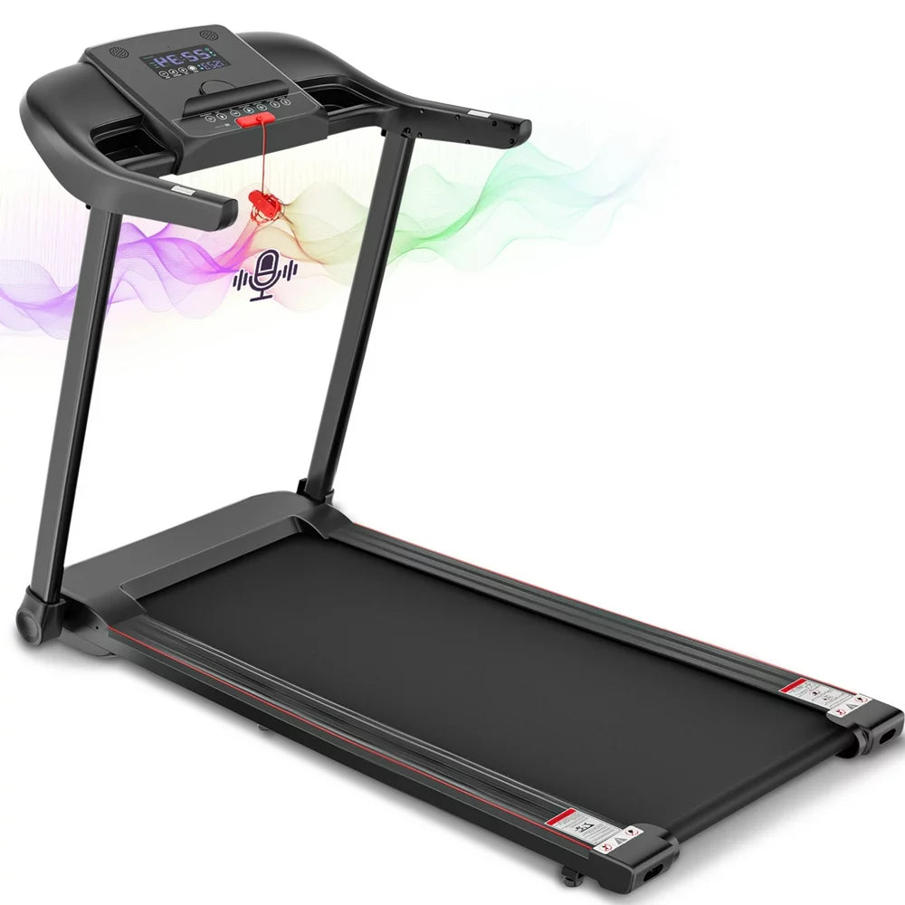 Treadmill with Folding Electric Treadmill Bluetooth Voice Control Exercise Treadmill for Home Office Speed Range of 0.5-7.5 mph