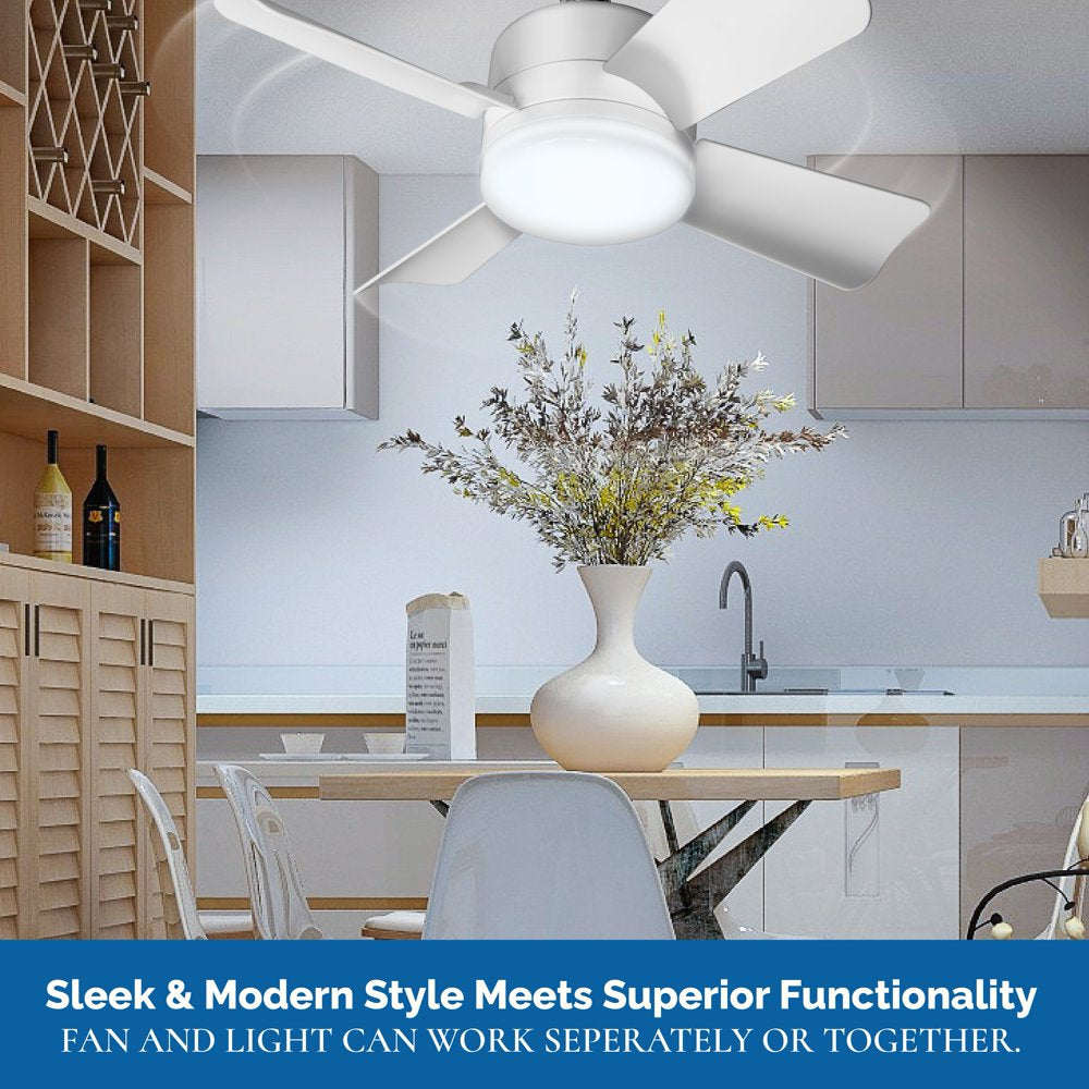 Bell and Howell Socket Fan Ceiling Fan with Light 15 Inches Fan 1000 Lumens Speed Light Control