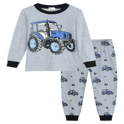 Little Hand Toddler Boys Tractor Pajamas Long Sleepwear Kids Pjs Size 4T