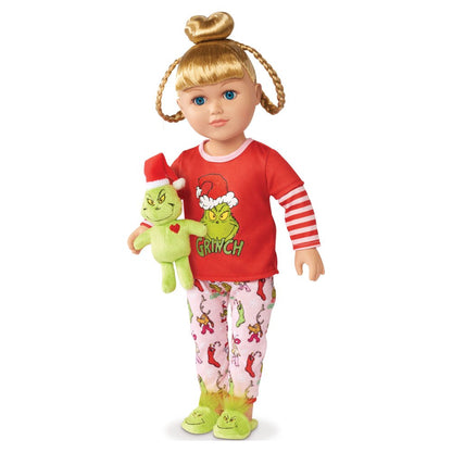 My Life As Poseable Grinch Sleepover 18 inch Doll, Blonde Hair, Blue Eyes