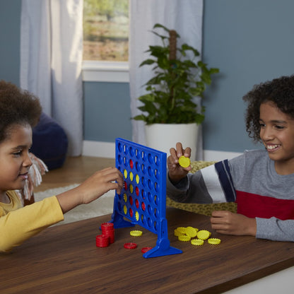 Connect 4 Classic Grid Board Game, 4 in a Row Game for Kids, 2 Player Strategy Board Games, Ages 6+