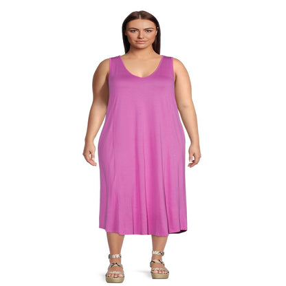  Women'S plus Size Swing Tank Dress