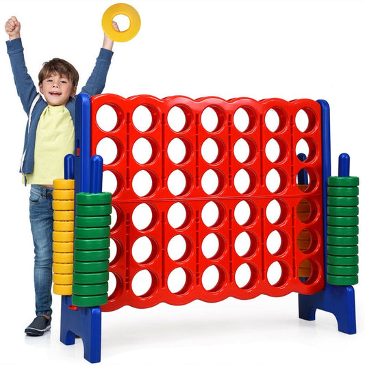 Costway Jumbo 4-to-Score 4 in A Row Giant Game Set Kids Adults Family Fun