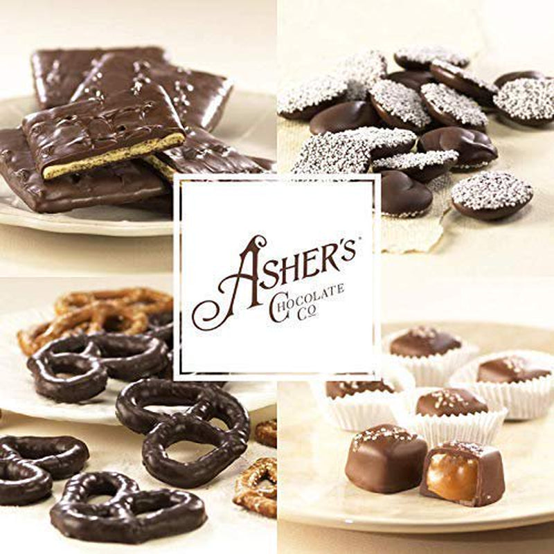 Asher's Chocolates, Chocolate Covered Pretzels, Gourmet Sweet and Salty Candy, Small Batches of Kosher Chocolate, Family Owned Since 1892, (6.5oz, Milk Chocolate)