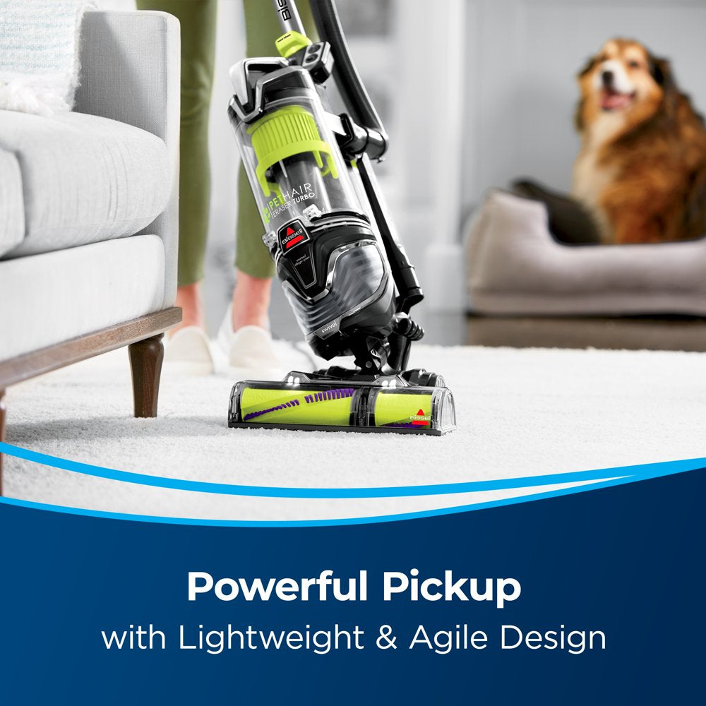 BISSELL Pet Hair Eraser Turbo Bagless Upright Vacuum, 2475