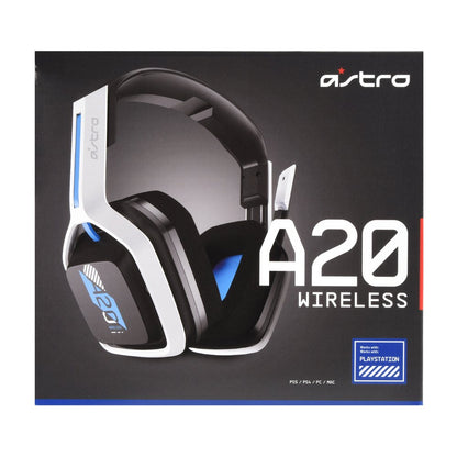  A20 Wireless Headset Gen 2 for PlayStation 5, PlayStation 4, PC & Mac - White/Blue