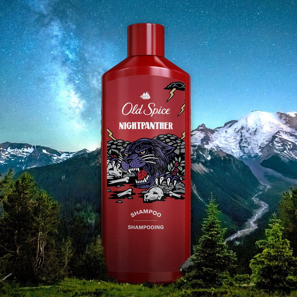 Old Spice Hair Style Nightpanther Holiday Pack with Shampoo, Body Wash, and Hair Putty