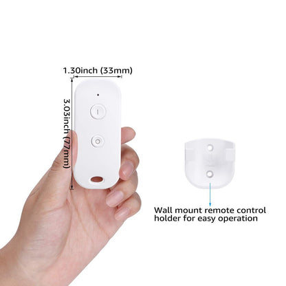 TORCHSTAR Wireless Light Switch and Receiver Kit, Simple Remote Control, On/Off No Wire Switch for Tungsten, Incandescent, Filament, LED Lights, Lamps, Signal Works up to 100ft RF Range