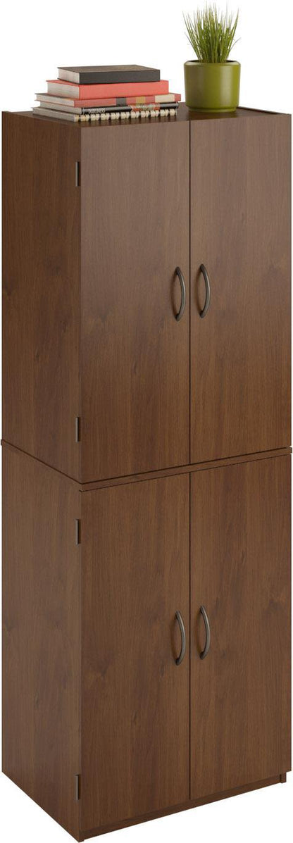 Mainstays 4-Door 5' Storage Cabinet, Espresso