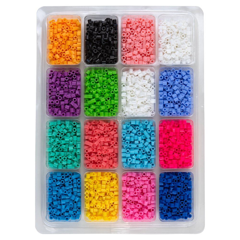  4,000 Bead Tray With Idea Book and Pegboard, Ages 6 and Up, 4003 Pieces, Kid and Adult Craft Kit