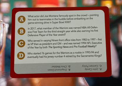 You Gotta Know San Francisco - Sports Trivia Game