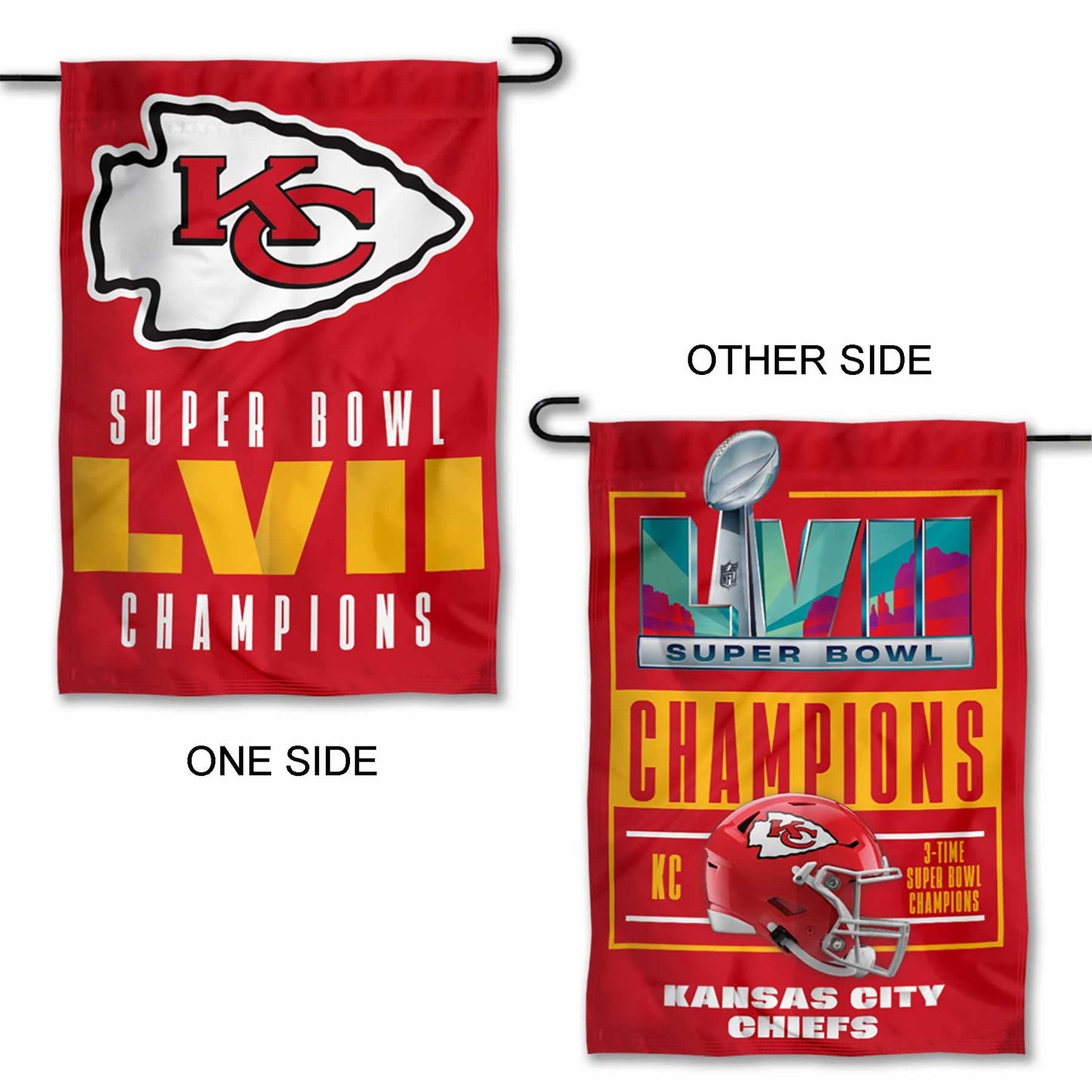 WinCraft Kansas City Chiefs Super Bowl LVII Champions Double Sided Garden Banner Flag