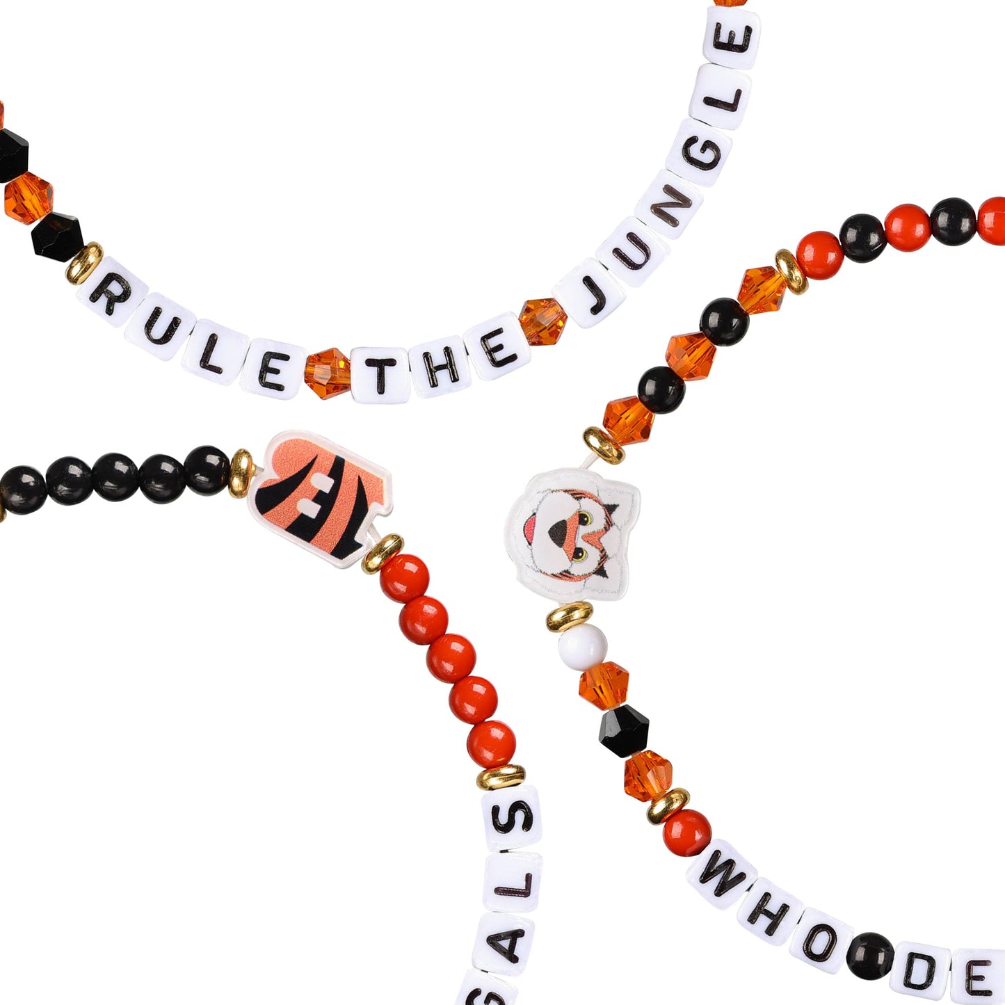 FOCO Cincinnati Bengals NFL 3 Pack Team Friendship Bracelet