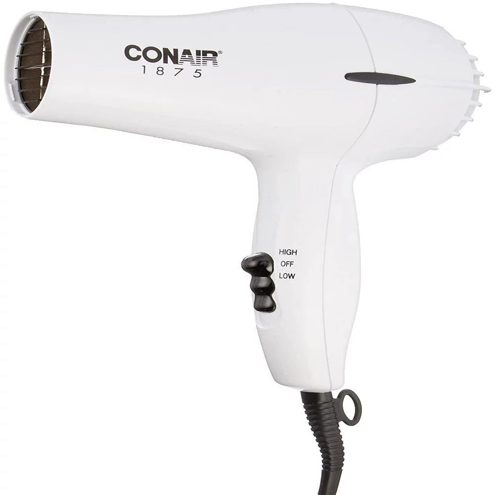 Conair 1875 Watt Mid-Size Dryer, balanced and lightweight for Powerful Drying and Styling 303WMR