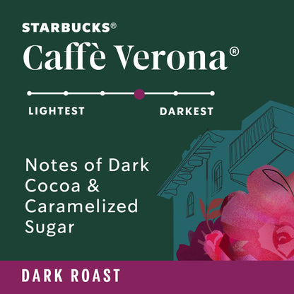 Starbucks Ground Coffee—Dark Roast Coffee—Caffè Verona—100% Arabica—1 bag (28 oz)