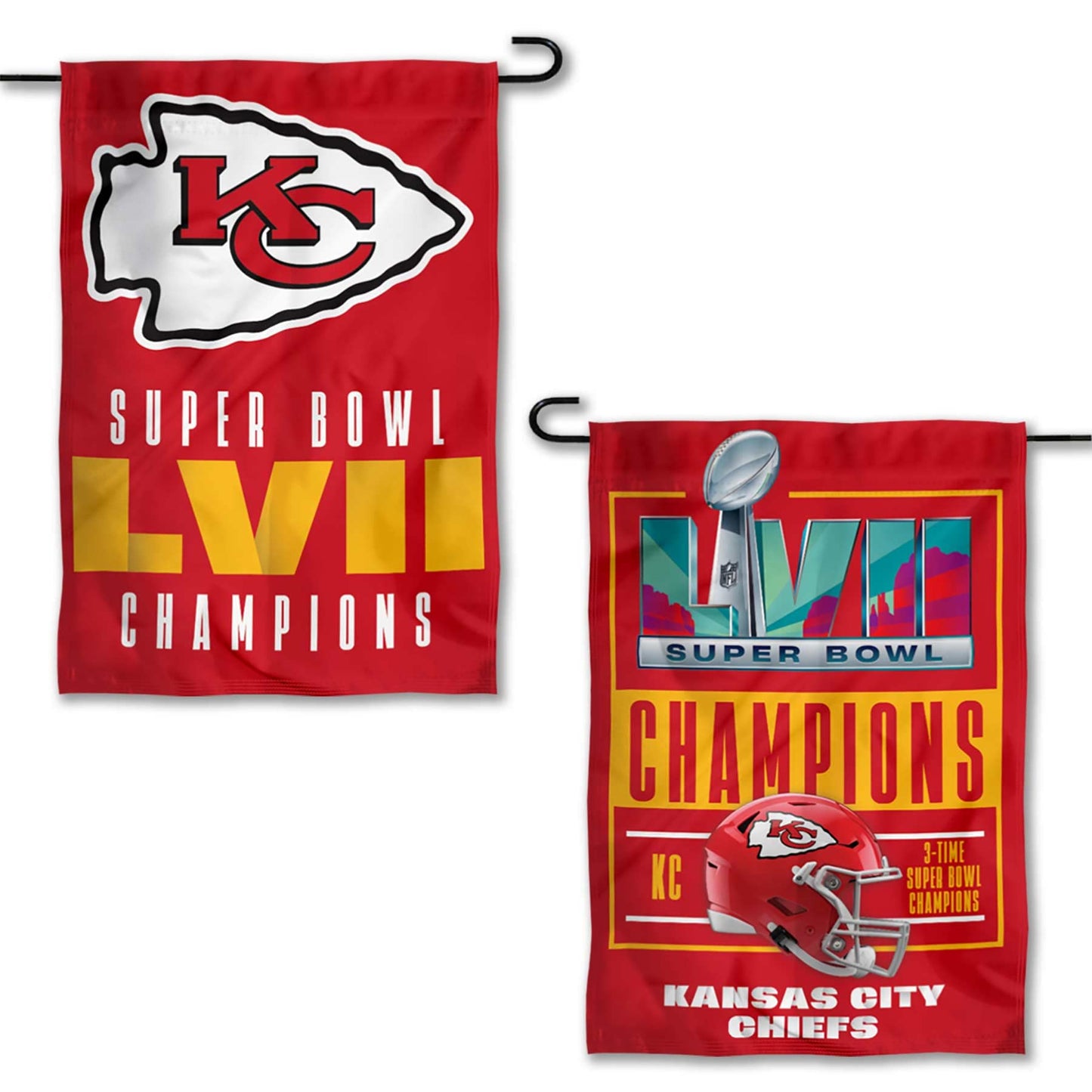 WinCraft Kansas City Chiefs Super Bowl LVII Champions Double Sided Garden Banner Flag