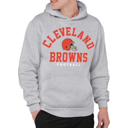 Junk Food Clothing x NFL - Cleveland Browns - Classic Team Logo - Unisex Adult Pullover Fleece Hoodie for Men and Women - Size Large