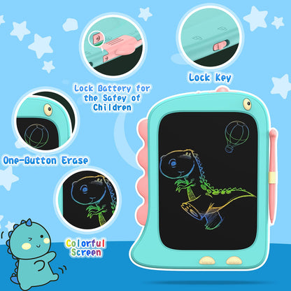 ORSEN LCD Writing Tablet Toys, 8.5 Inch Doodle Board Gifts for Kids, Toddlers Dinosaur Drawing Pad or Board Christmas Birthday Gifts, Drawing Tablets for Boys Girls 2 3 4 5 6 7 Years Old-Blue