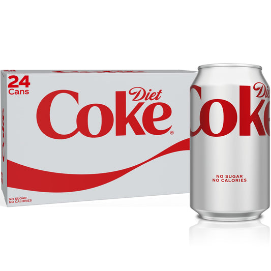 Diet Coke, 12 Fl Oz Cans, 24 Pack