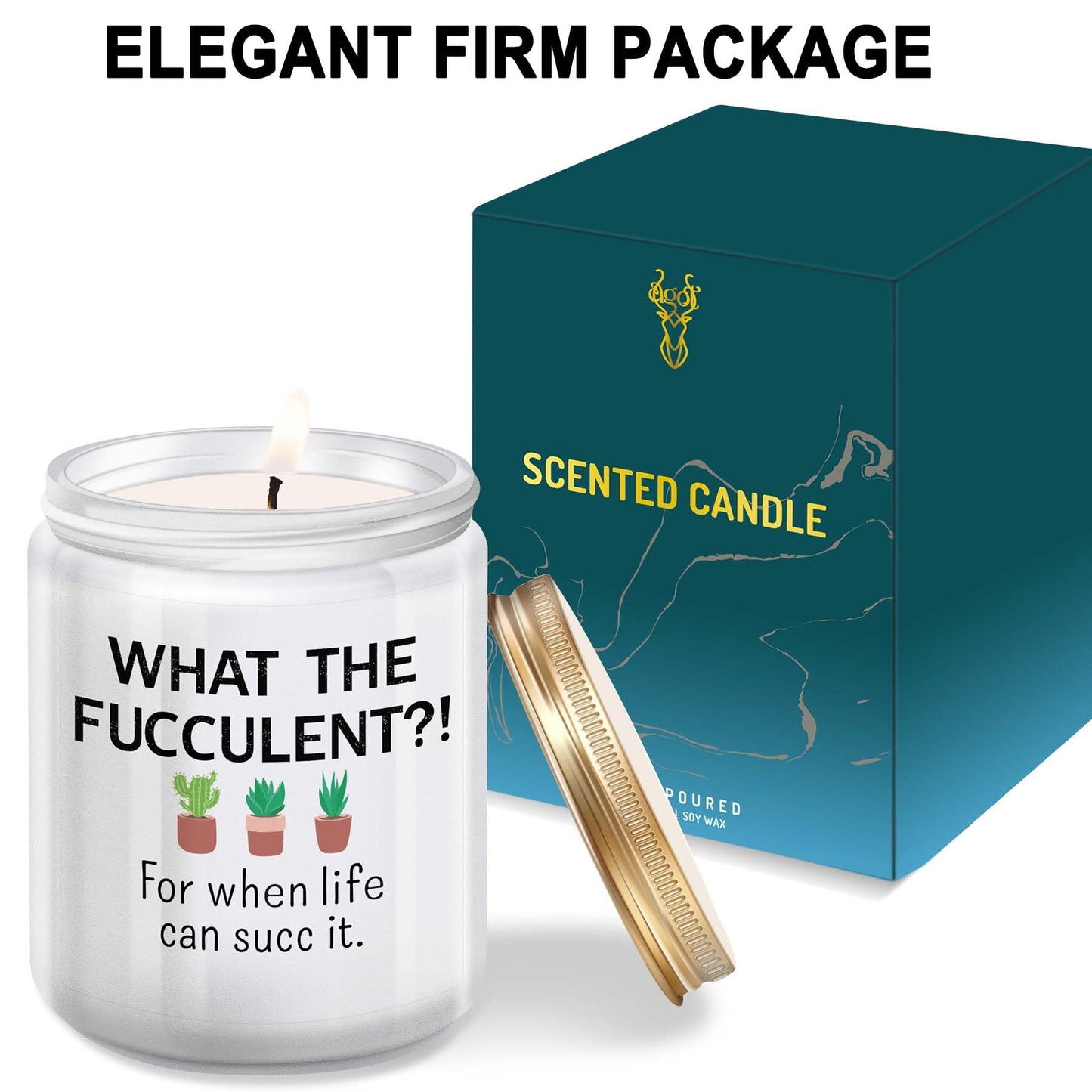 Funny Gifts for Women & Men - Birthday Gifts for Friends, Girlfriend, Sister, Plant Lovers - Unique Christmas & Valentines Gifts - Lavender Candles