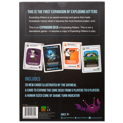 Imploding Kittens Expansion Set - Easy Family-Friendly Party Games - Card Games for Adults, Teens & Kids - 20 Card Add-on