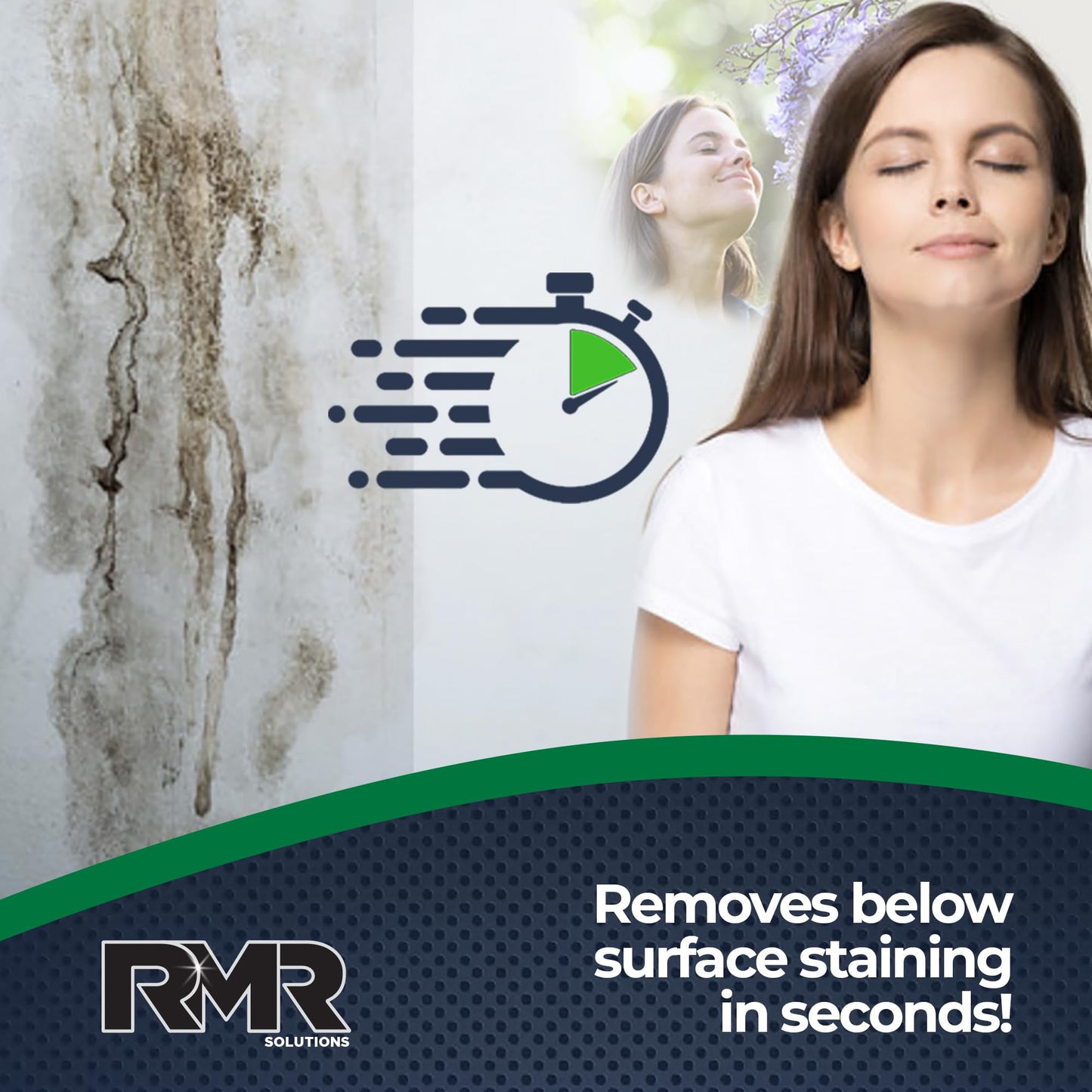 RMR-86 Instant Mold Stain and Mildew Stain Remover Spray - Scrub Free Formula, 32 Fl Oz