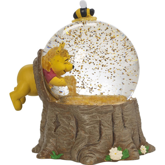Precious Moments - Disney Showcase Winnie The Pooh Musical Snow Globe, for The Love of Hunny - Resin/Glass - Collectible Birthday Gift, Holiday Present