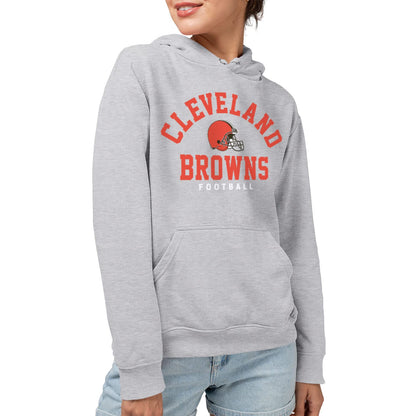 Junk Food Clothing x NFL - Cleveland Browns - Classic Team Logo - Unisex Adult Pullover Fleece Hoodie for Men and Women - Size Large