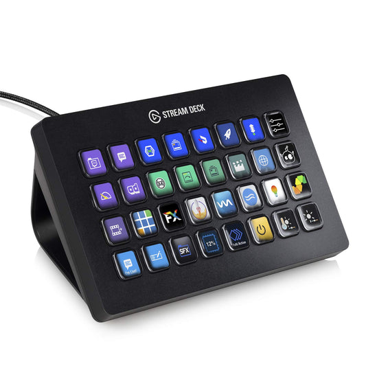 Elgato Stream Deck XL – Advanced Studio Controller, 32 macro keys, trigger actions in apps and software like OBS, Twitch, YouTube and more, works with Mac and PC