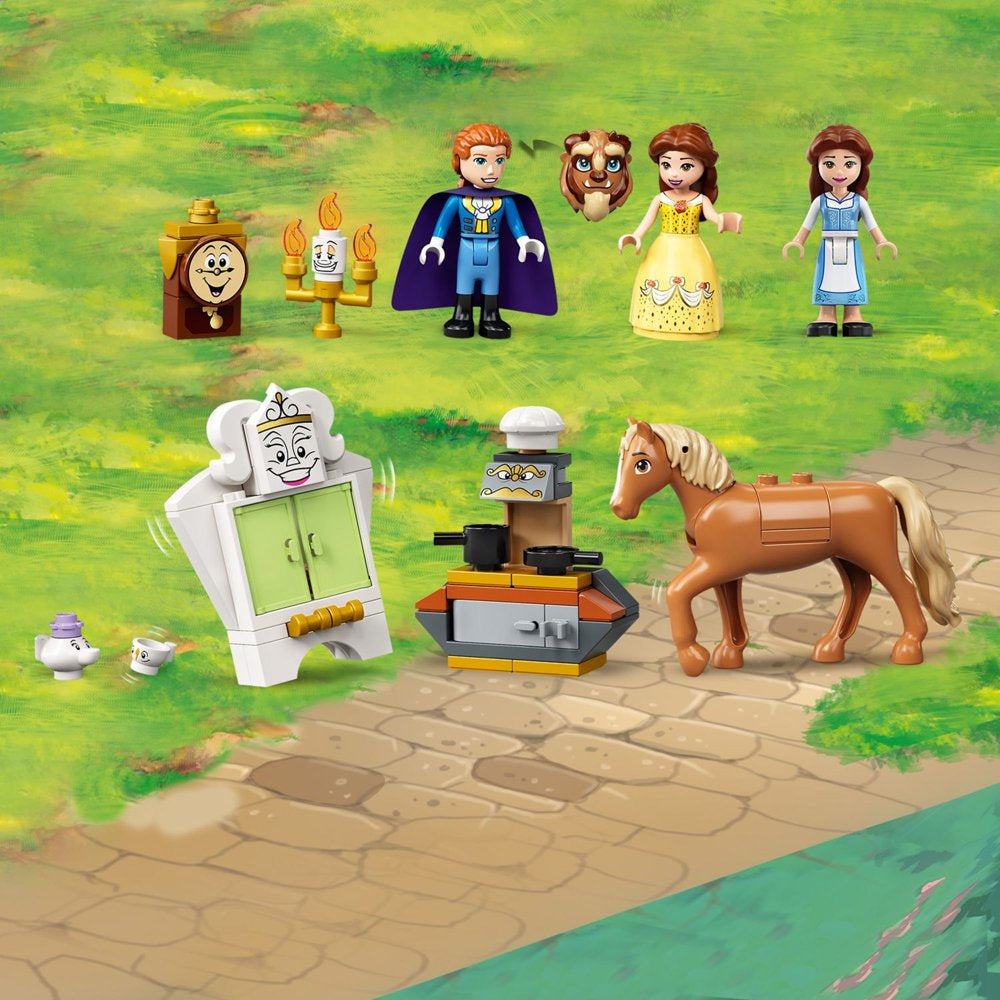 LEGO Disney Belle and the Beast’s Castle 43196 Building Toys from The Beauty and the Beast Movie with Horse Toy, plus Disney Princess & Prince Mini Dolls