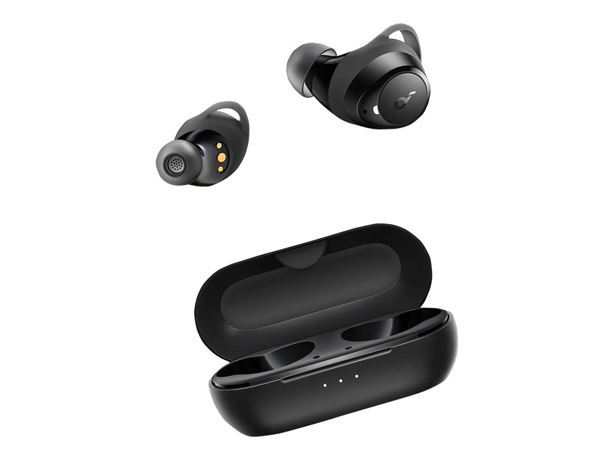 Soundcore by Anker Life A1 True Wireless Earbuds, Powerful Customized Sound, 35H Playtime, Wireless Charging, USB-C Fast Charge, IPX7 Waterproof, Button Control, Bluetooth Earbuds, Commute, Sports